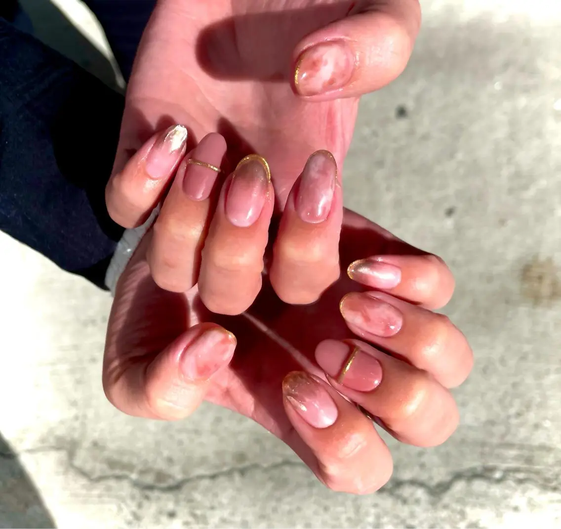 ネイル ニュアンスネイル ネイリスト Kaoriのネイルデザイン