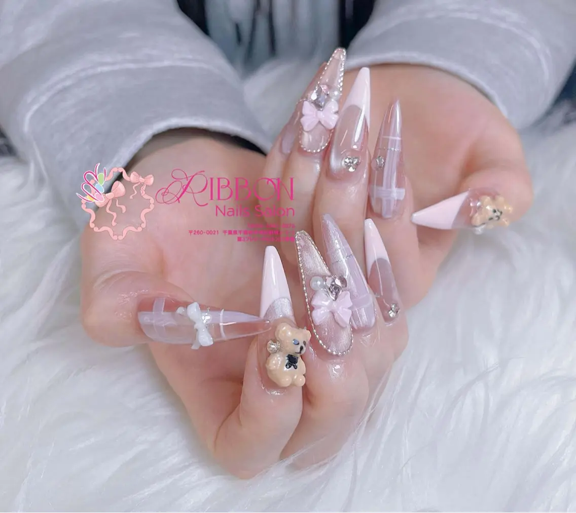 ネイル チークネイル フットネイル フレンチネイル グラデーション 韓国ネイル YUKI NAILのネイルデザイン
