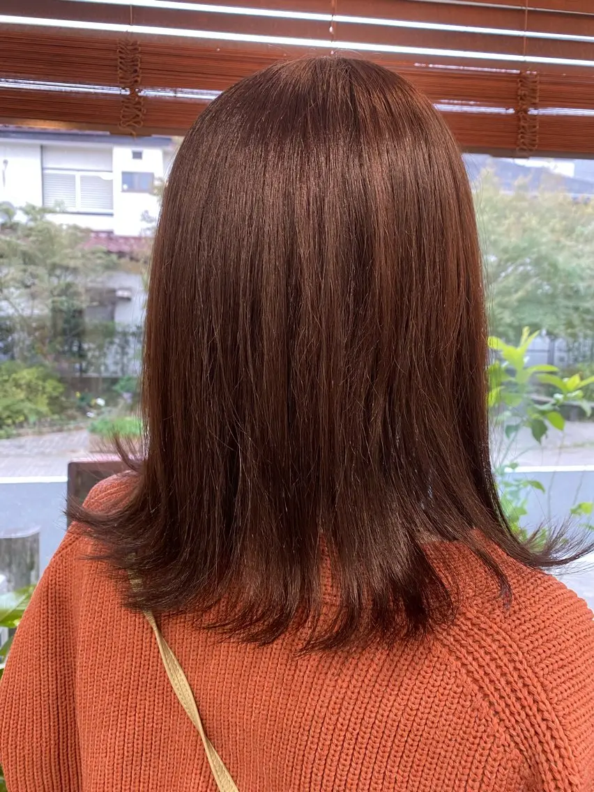ミディアム カラー 【似合わせカット 】🦋岩崎 美保🐾のヘアスタイル