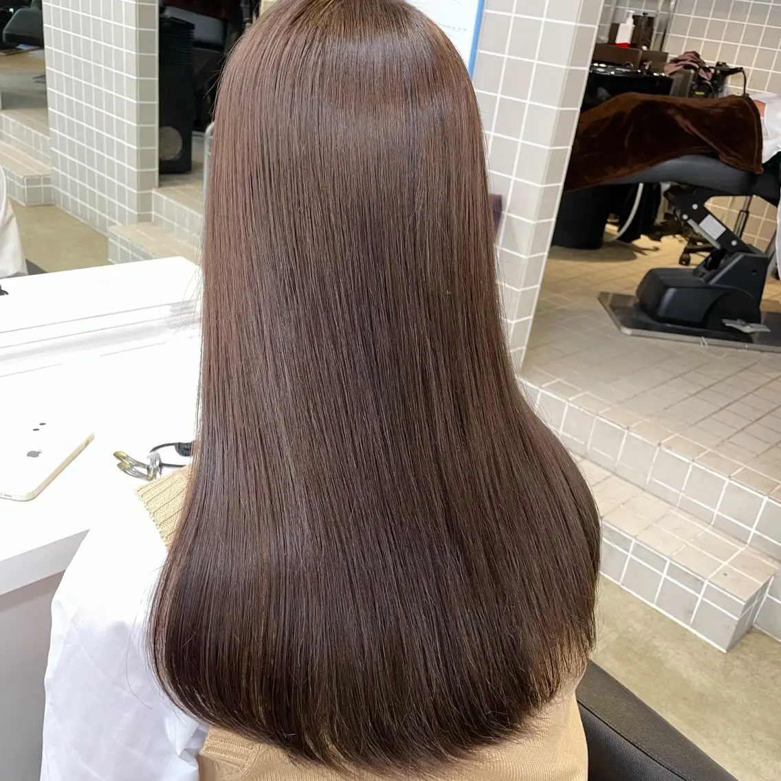 ロング カラー ブリーチ ブラウンカラー 透明感カラー ナチュラルブラウン ブリーチなしカラー ヘアカラー 🤍MAYUKA🤍 レイヤー/ブラウンのヘアスタイル