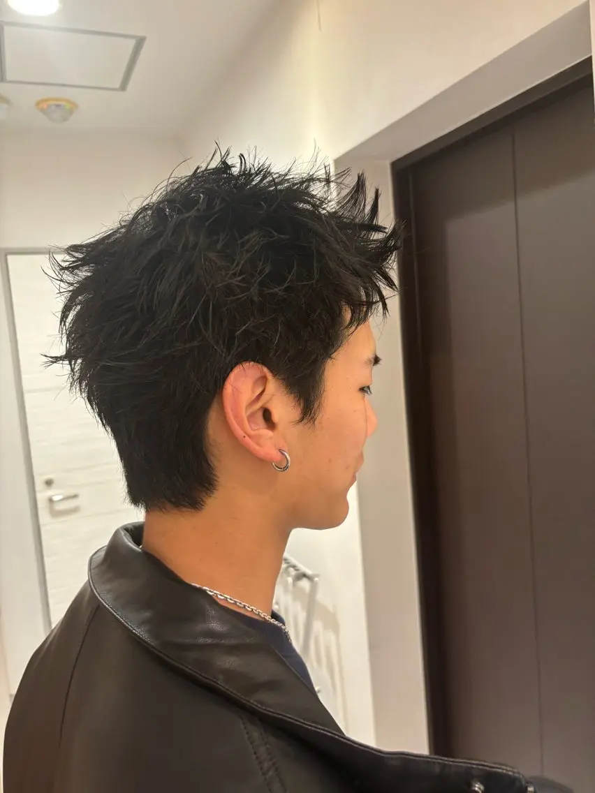 ショート メンズ スパイキーショート ショートヘア メンズ特化／韓国風 /江戸谷大晴のヘアスタイル