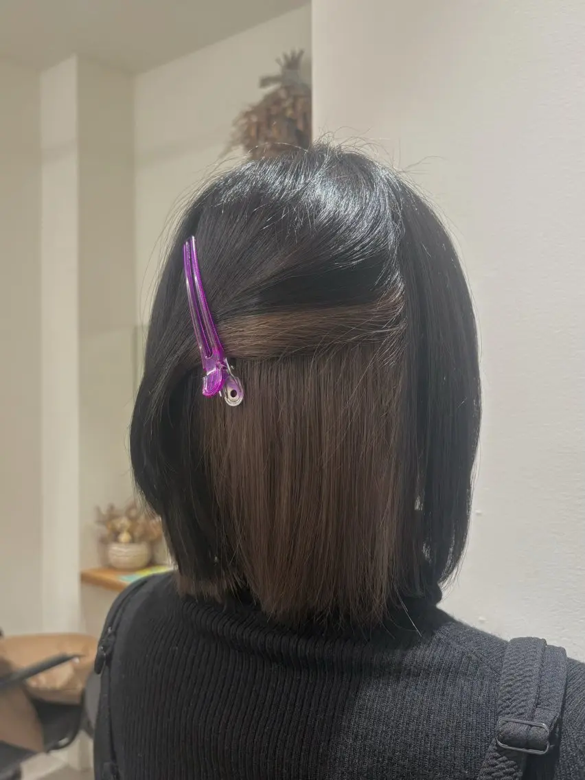 ミディアム ヘアカラー トヨダ シノ🐰🌸のヘアスタイル