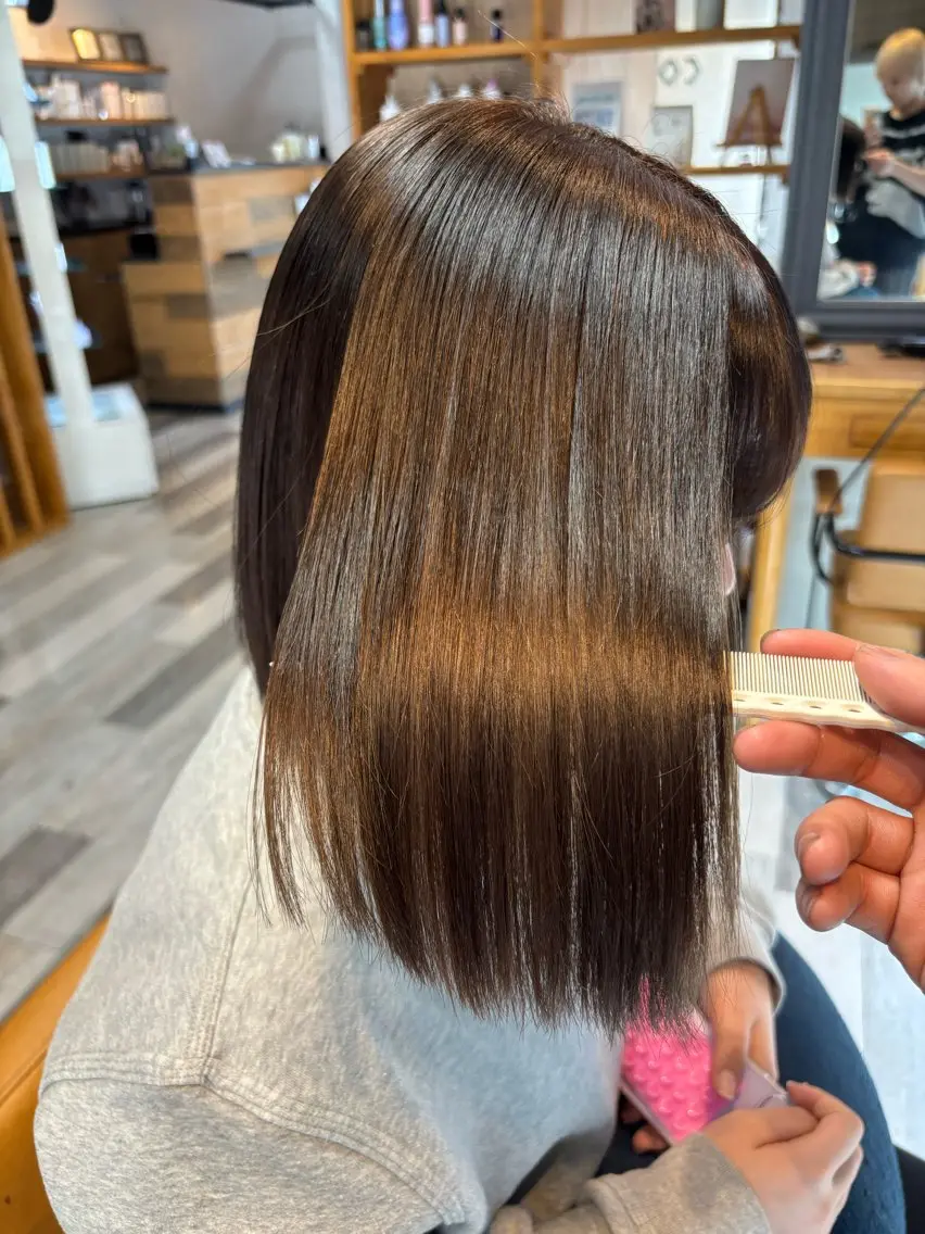 ショート カラー ブラウンカラー ヘアカラー 艶カラー✨ RYUNOSUKEのヘアスタイル