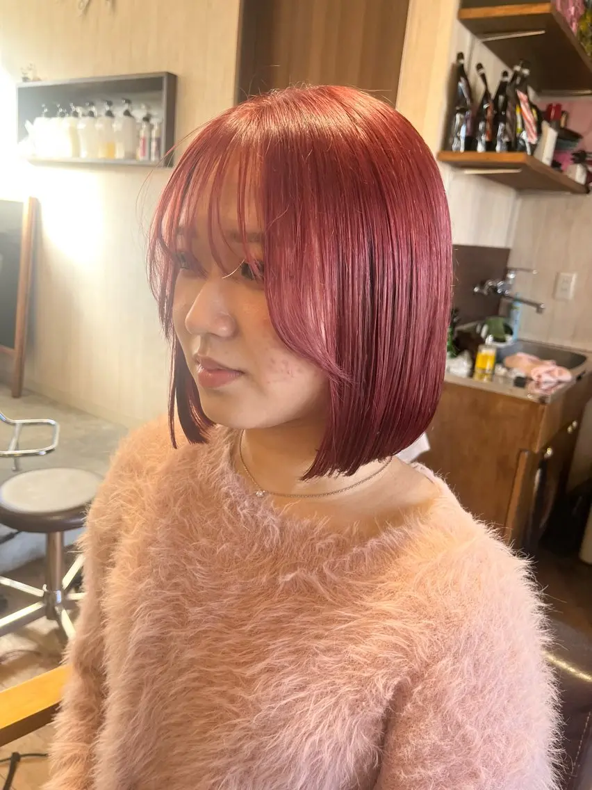 ミディアム カット ヘアカラー . Lｉｅのヘアスタイル
