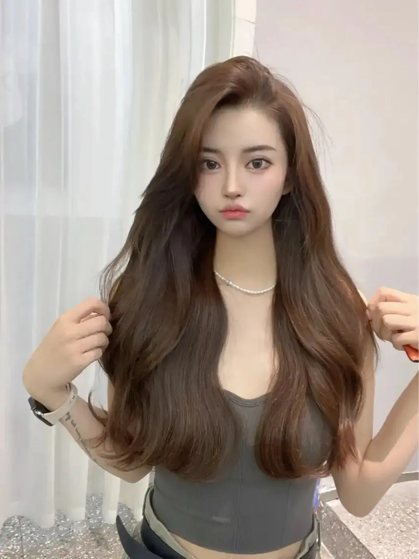 カラー 羽エクステ/エクステ JIJIA美容室のヘアスタイル