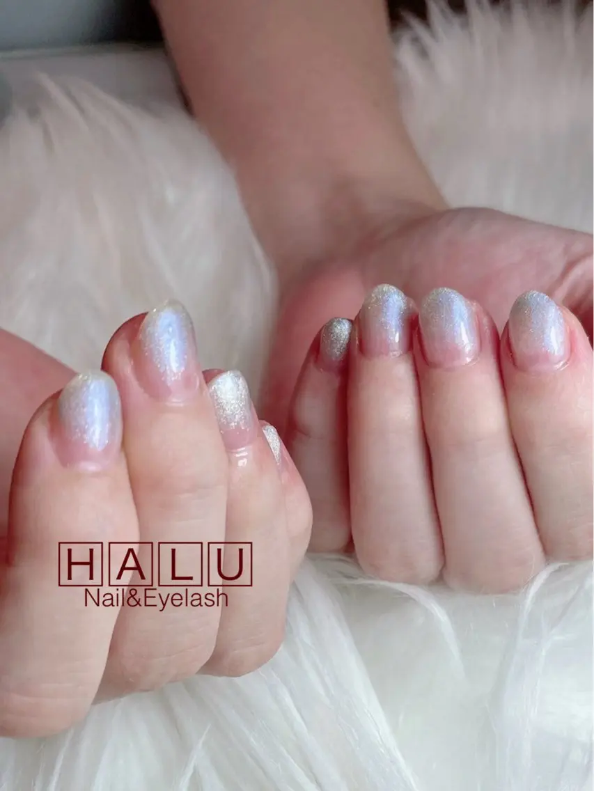 ネイル ブルー HALU ハルのネイルデザイン