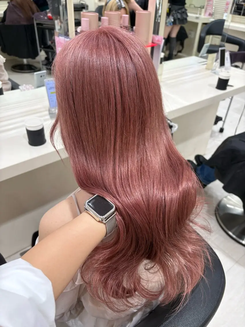 ロング カラー ヘアアレンジ ヘアカラー 💟RINNA 艶カラー💟のヘアスタイル