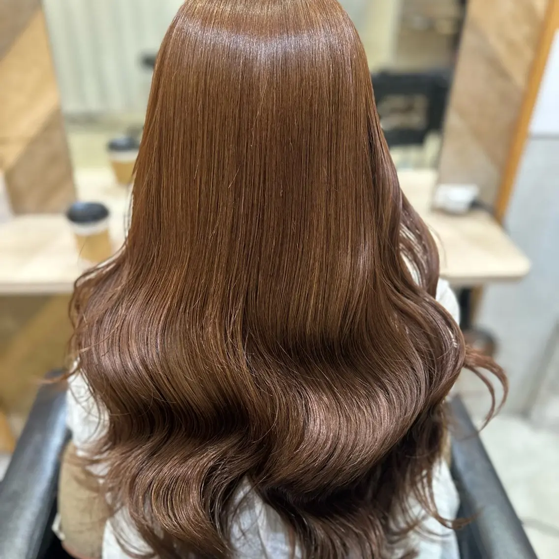 ロング カラー ヘアカラー トリートメント 🌼💛髪質改善× ケアカラー💛クルミのヘアスタイル