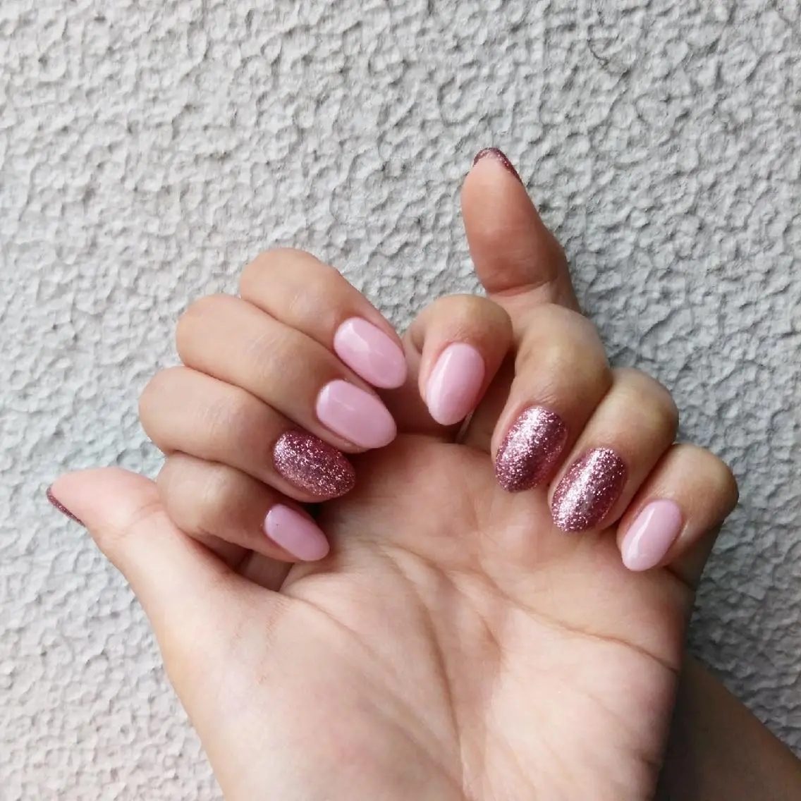 ネイル ラメ(グリッター) ワンカラーネイル ピンク lylynail YUUKAのネイルデザイン