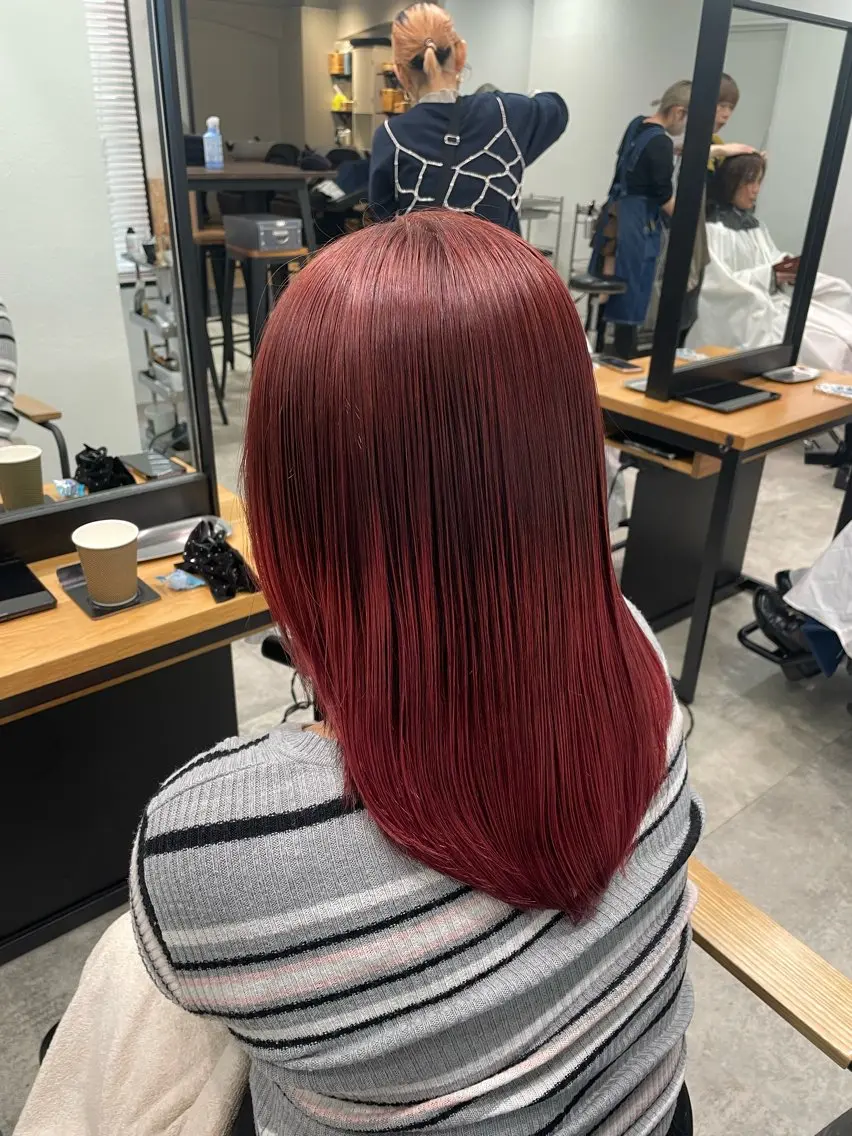 セミロング カラー その他 艶カラー🍒‎🤍 陽花のその他イメージ