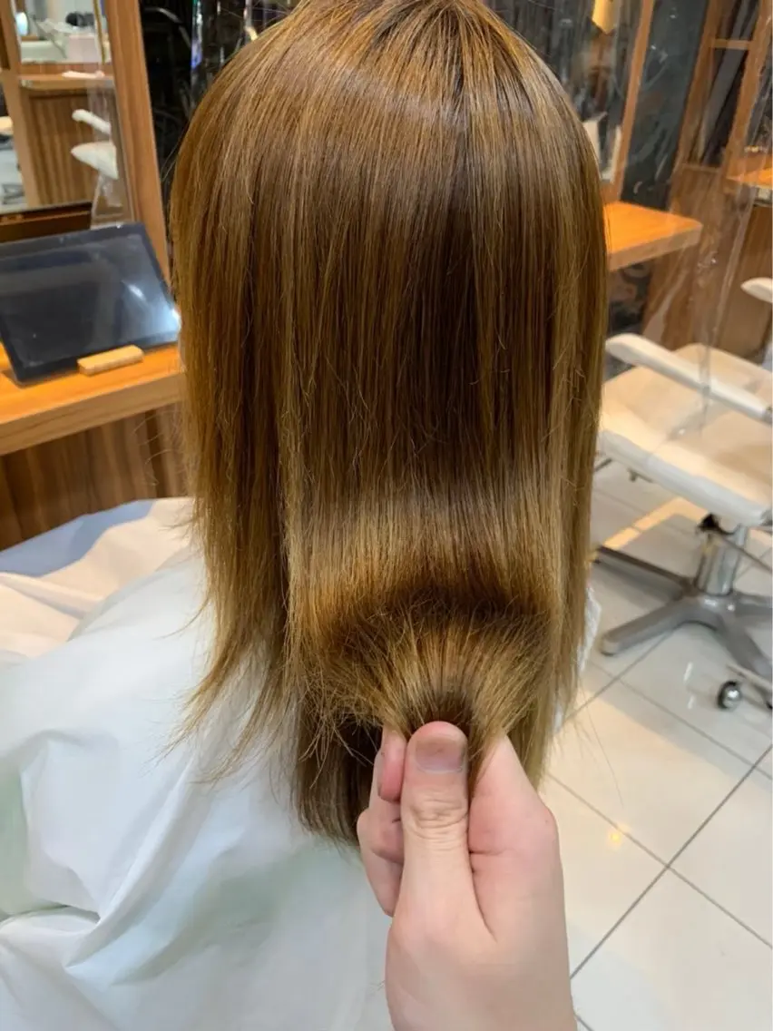 カラー ヘアカラー 🍒垢抜け艶カラー 🍒【SAWA】のヘアスタイル