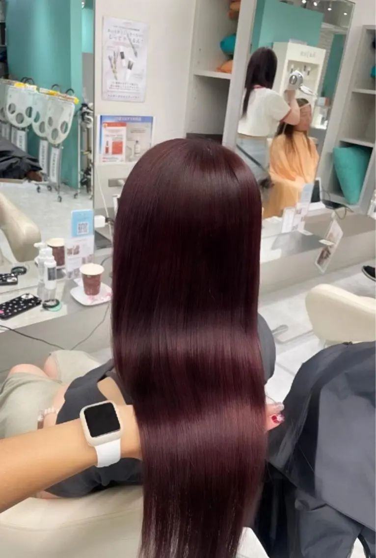 ロング 縮毛矯正 fifth櫻井 結楽のヘアスタイル