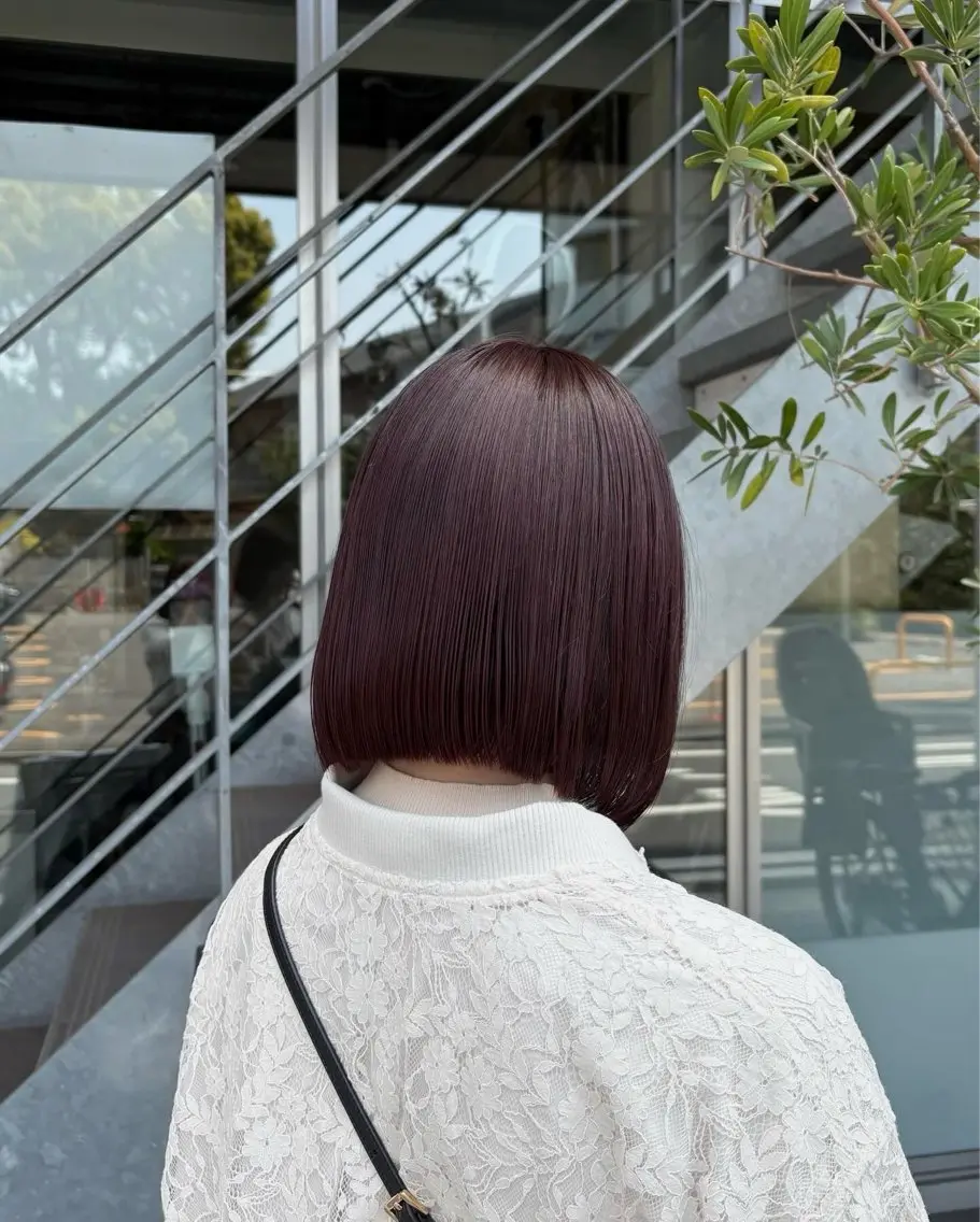 ミディアム ヘアカラー トリートメント 西村 清花のヘアスタイル
