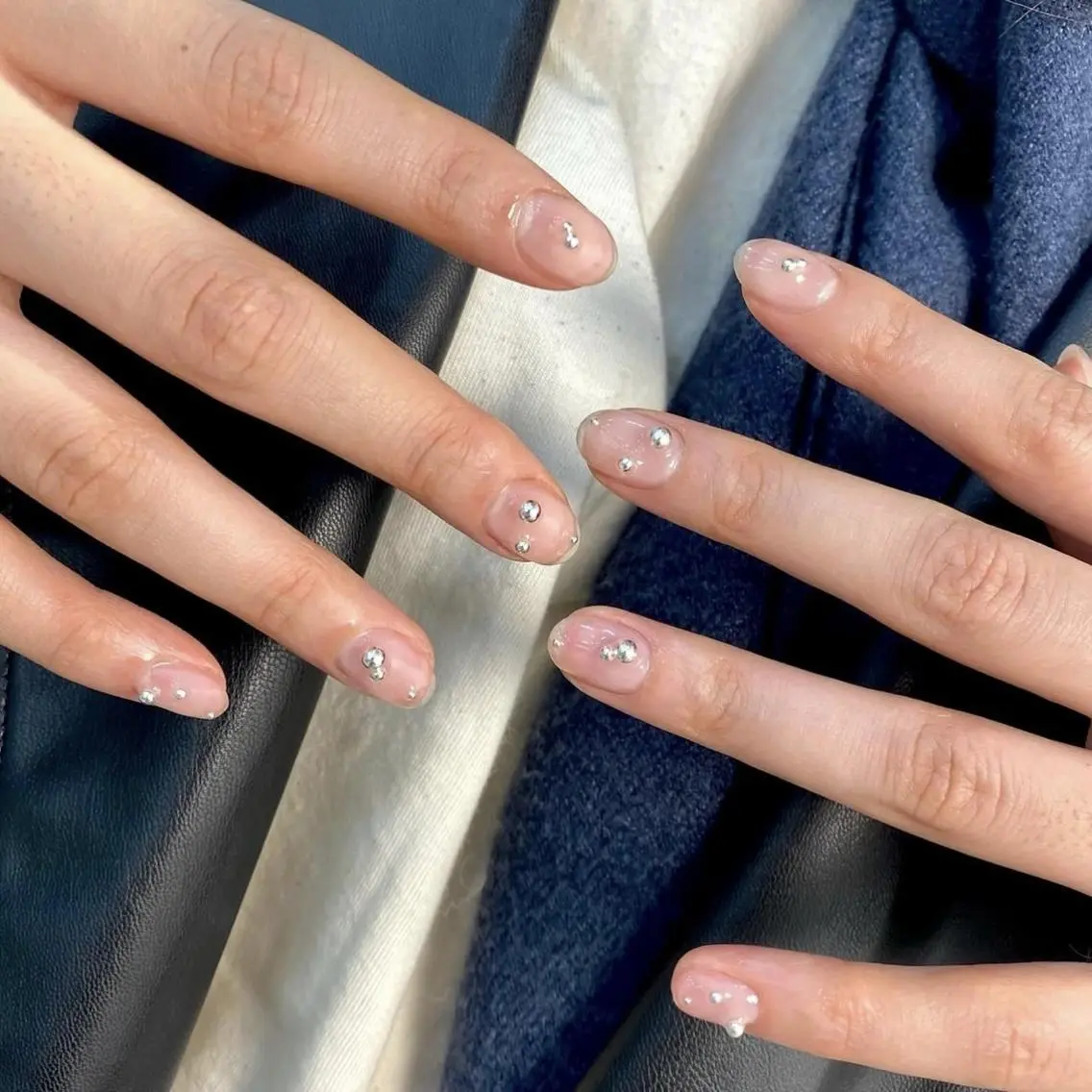 ネイル クリアネイル ジェルネイル パラジェル ハンドネイル 🩵Yun nail Salon 🩵のネイルデザイン