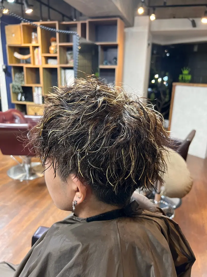 カラー パーマ メンズ 【元住吉の艶髪の神様 】モリモト💓のヘアスタイル