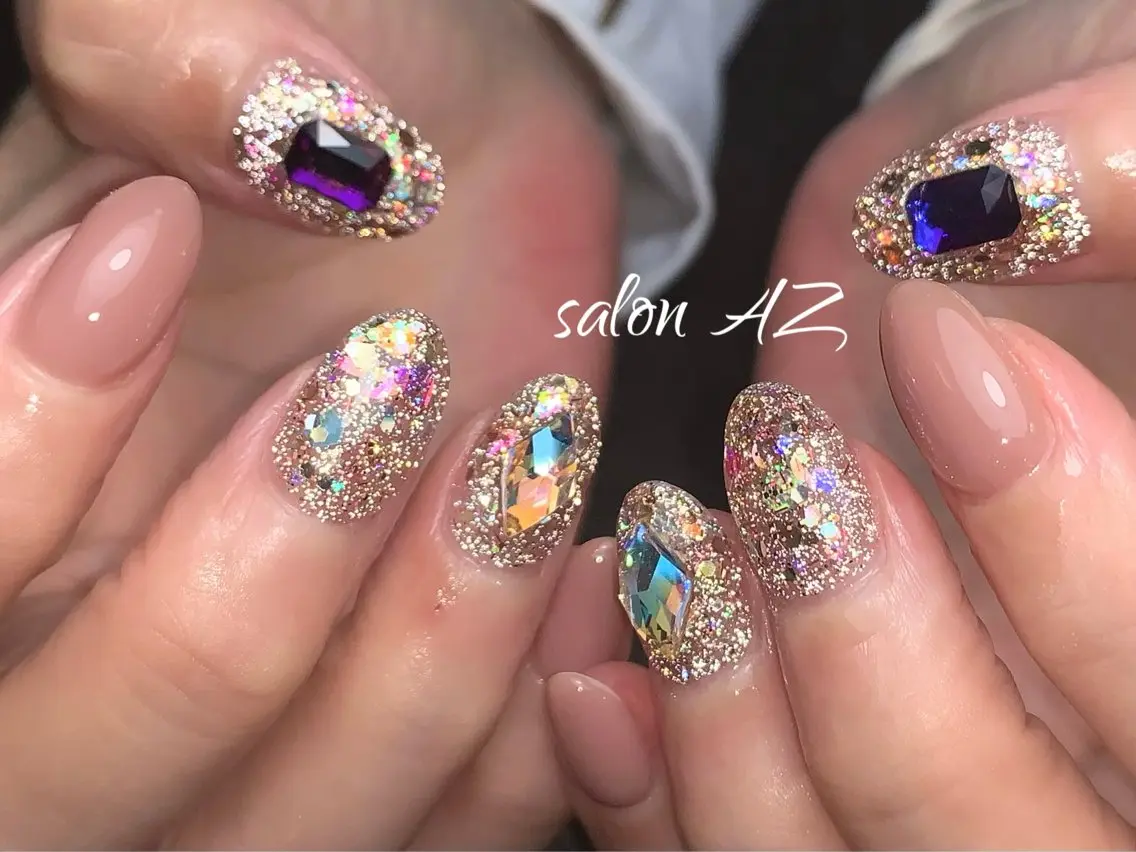 ネイル アートネイル フレンチネイル マグネットネイル ニュアンスネイル オフィスネイル ハンドネイル salon AZのネイルデザイン