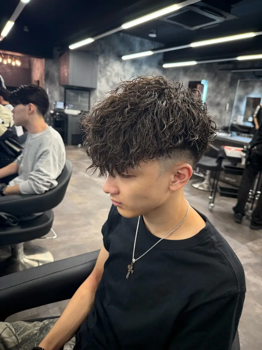 ショート カラー パーマ ヘアアレンジ メンズ キッズ 🔷横浜1のパーマ 職人🔷将太郎のヘアスタイル