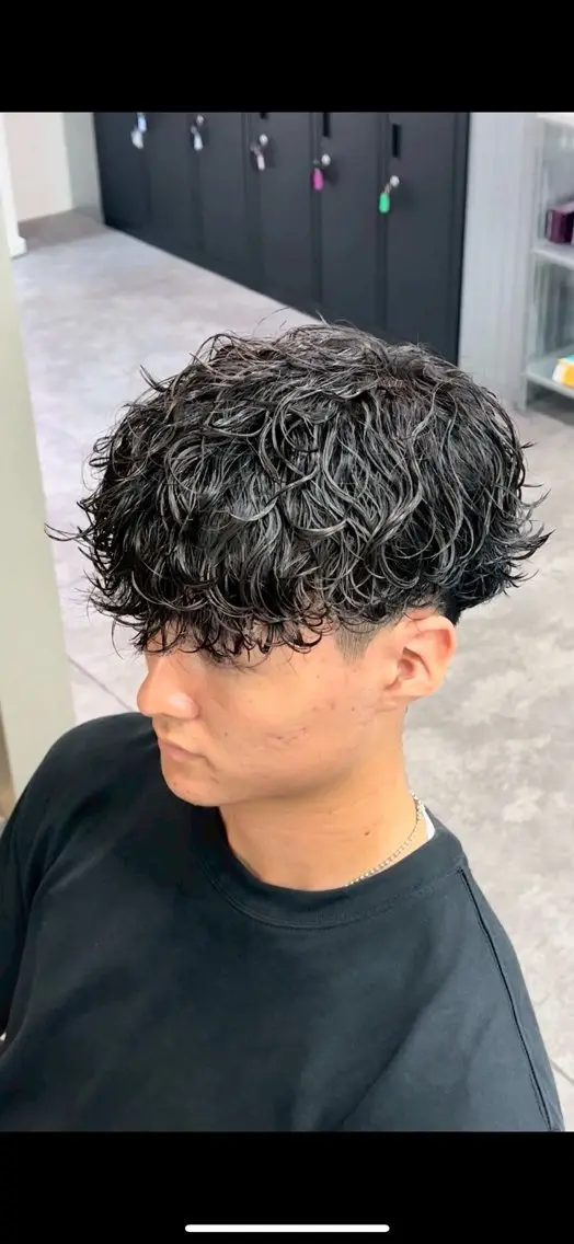 ショート パーマ カット パーマ 金田 颯太のヘアスタイル