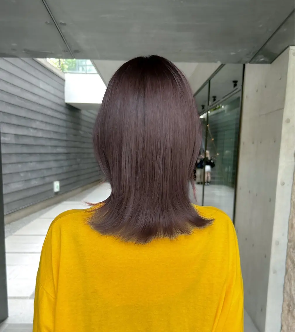 ミディアム カラー カット ヘアカラー トリートメント ボブ/ベージュ /kazui🐈のヘアスタイル