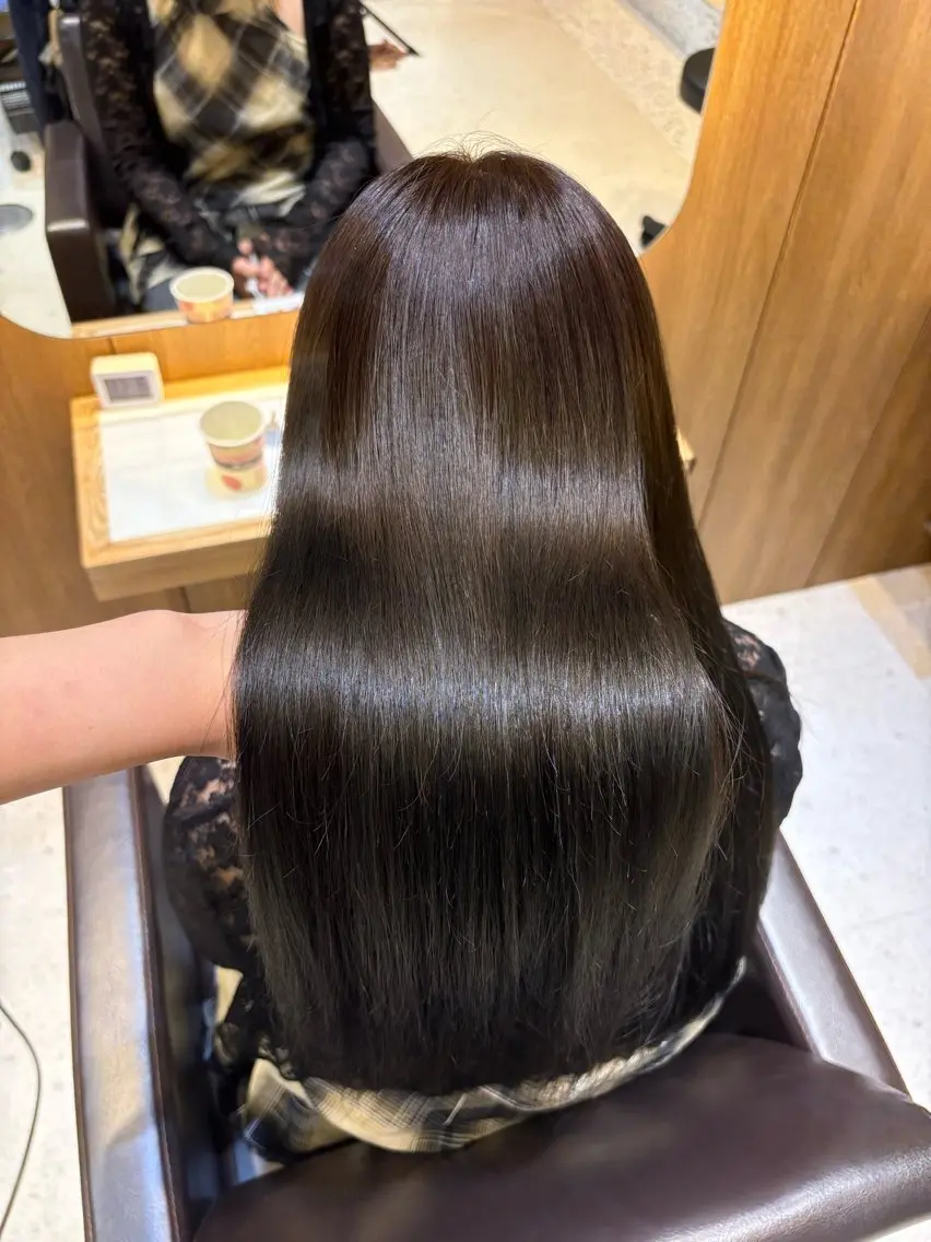 ロング カラー ヘアカラー ❤️【暖色カラー】/ HARUKA🍒❤️のヘアスタイル