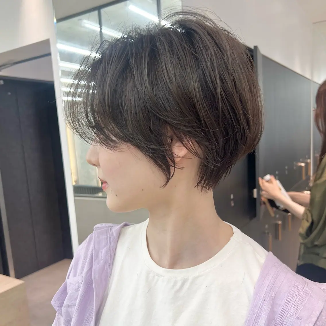 ショート パーマ ハンサムショート くびれヘア 髪質改善 似合わせカット ショートヘア カット パーマ 爽太/韓国/縮毛矯正 レイヤー/メンズのヘアスタイル