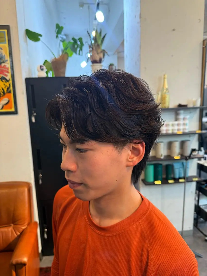 ショート パーマ メンズ カット パーマ HARBOR ゆづきのヘアスタイル