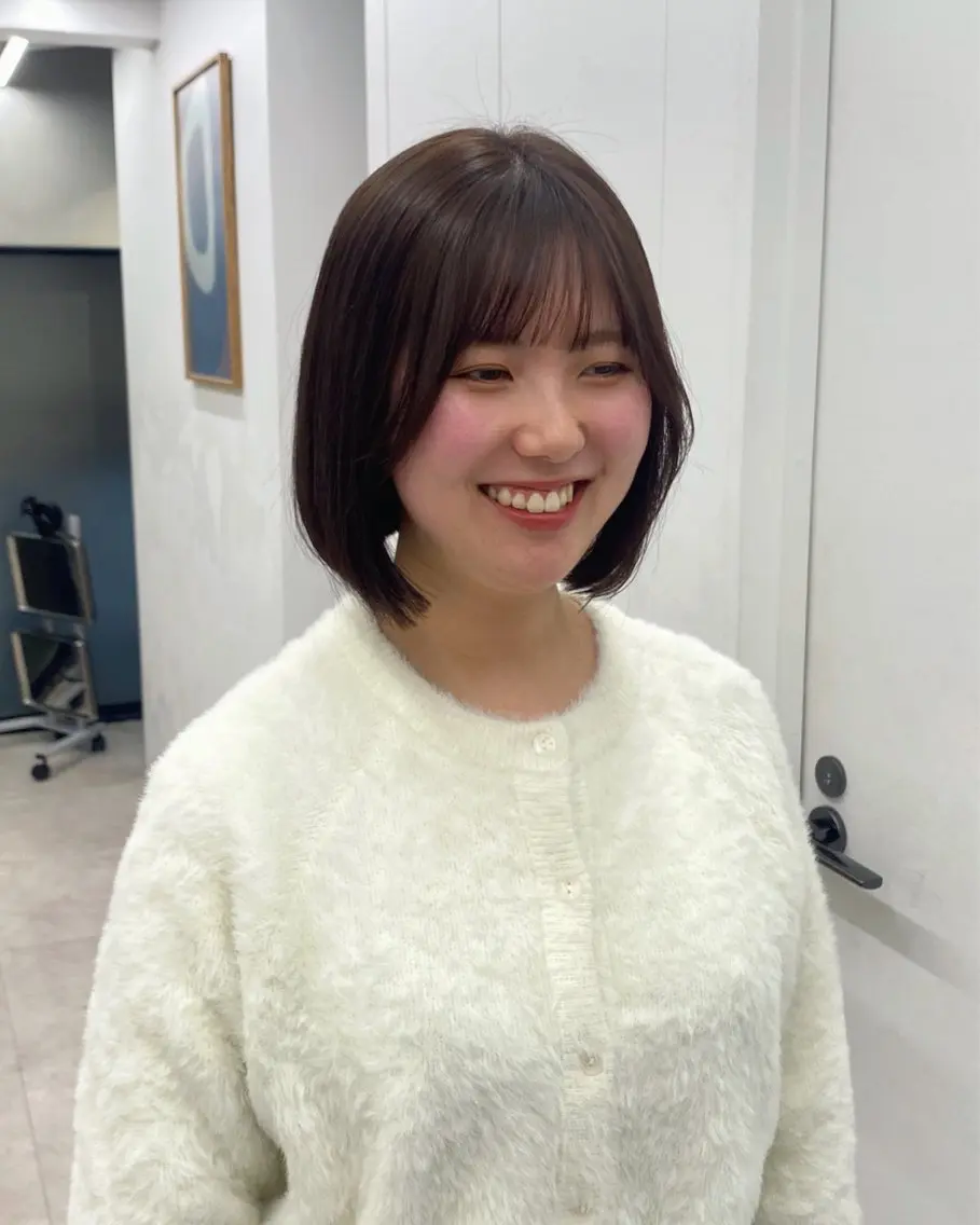 ミディアム カラー カット ヘアカラー トリートメント noa/ 渋谷のヘアスタイル