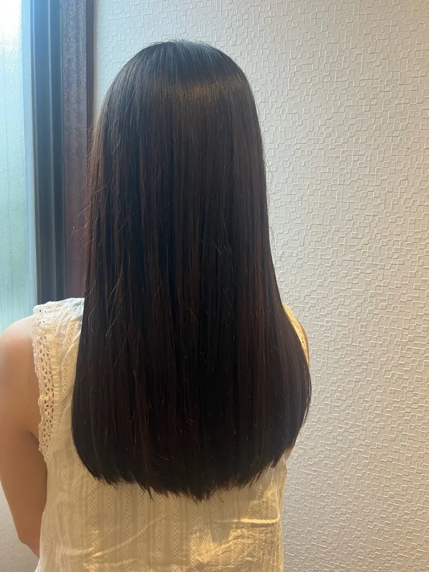 ロング ハイライト カット terra🌈大久保 睦美のヘアスタイル