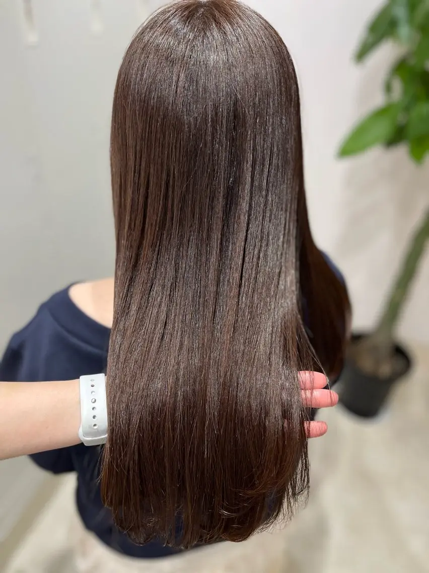 ロング カラー ブラウンカラー ラベンダーカラー カット ヘアカラー トリートメント 🫧ぷる艶カラー🫧 Yuubi🦩のヘアスタイル