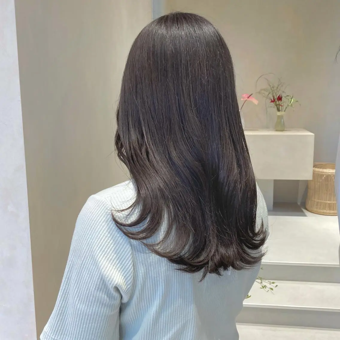 ミディアム カラー 透明感カラー ラベンダーカラー MURANAKA RYOのヘアスタイル