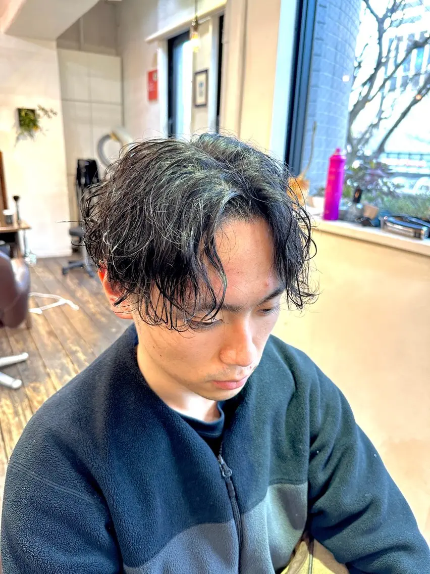 メンズカット+ツイストorスパイラルor波巻きorプードルorナチュラルパーマ✨の写真