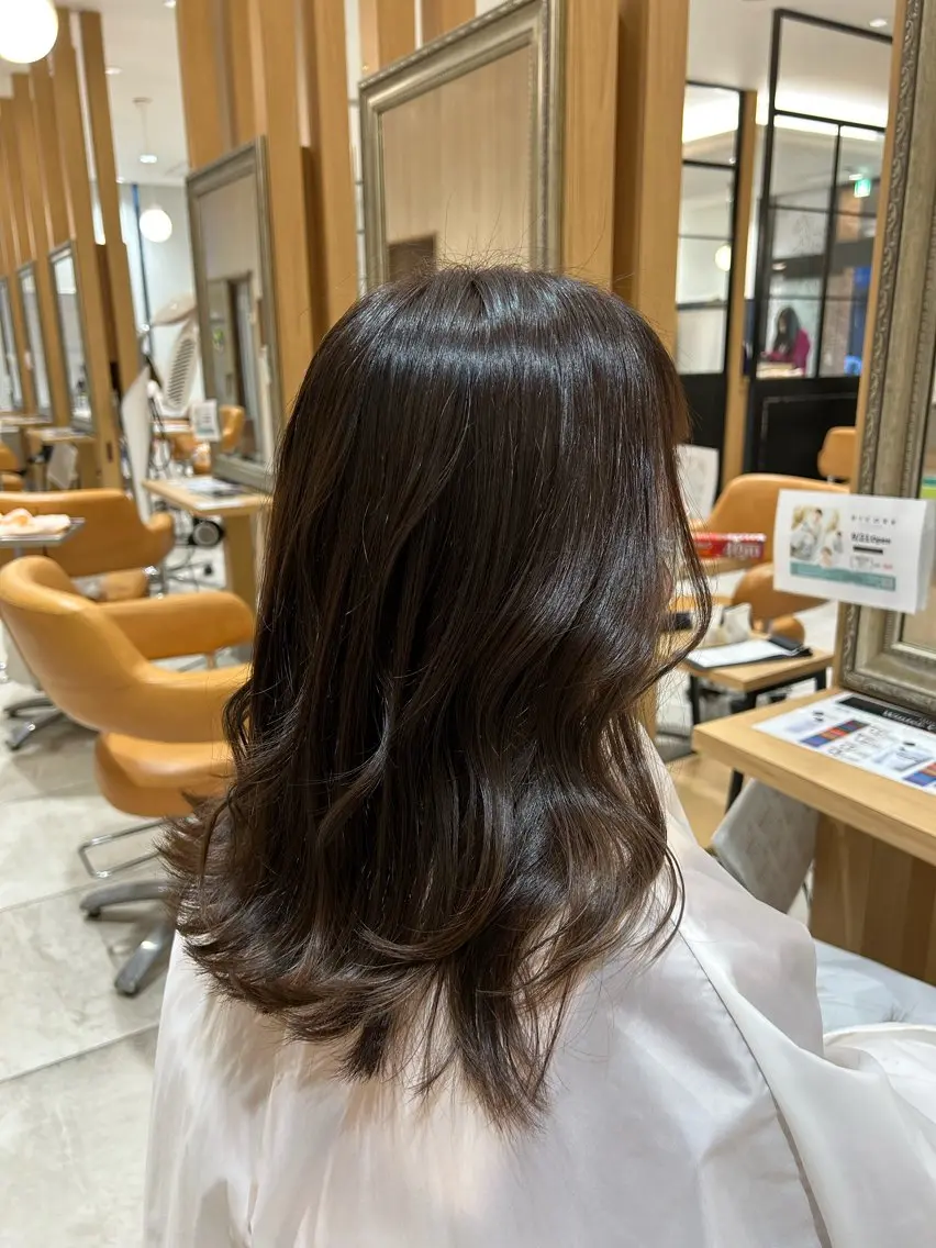 ✄﻿似合わせカット✄﻿＋🌟艶カラー🌟＋ミルボン2stepトリートメント🧖‍♀️🧴の写真