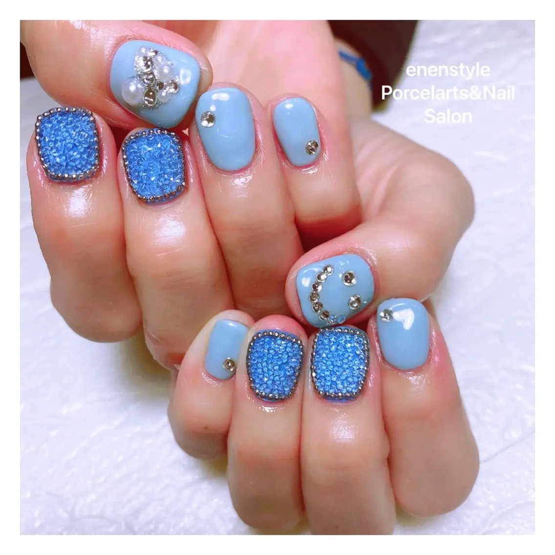 ショート ネイル ハンドネイル 🐾enen style 🐾のネイルデザイン