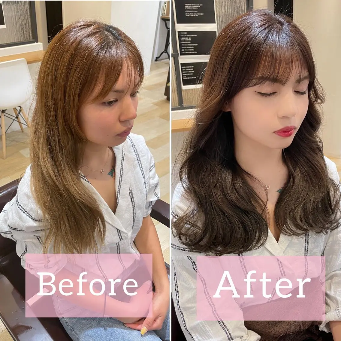 ロング くびれヘア 韓国風ヘア レイヤーカット LOMA🇰🇷 銀座クボタのヘアスタイル