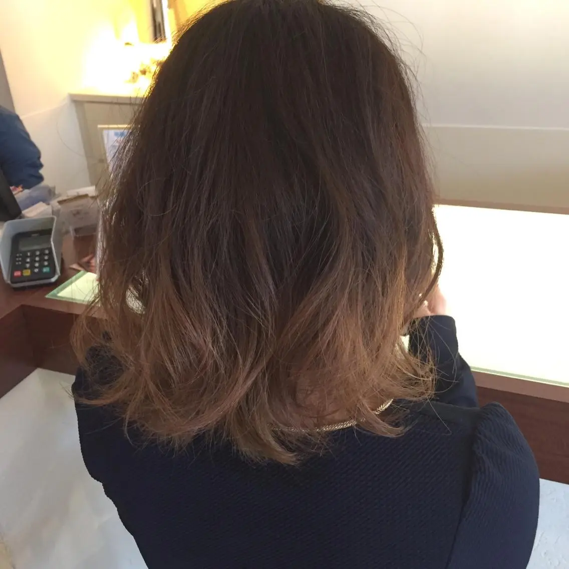 ミディアム カラー グラデーションカラー 撮影モデルさん募集 渡邊直幸のヘアスタイル