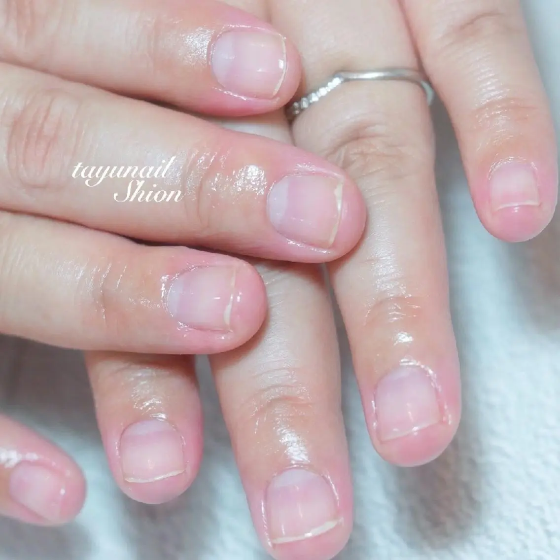ネイル ブルー ジェルネイル パラジェル 夏ネイル ネイルサロン 【たゆnail】のネイルデザイン