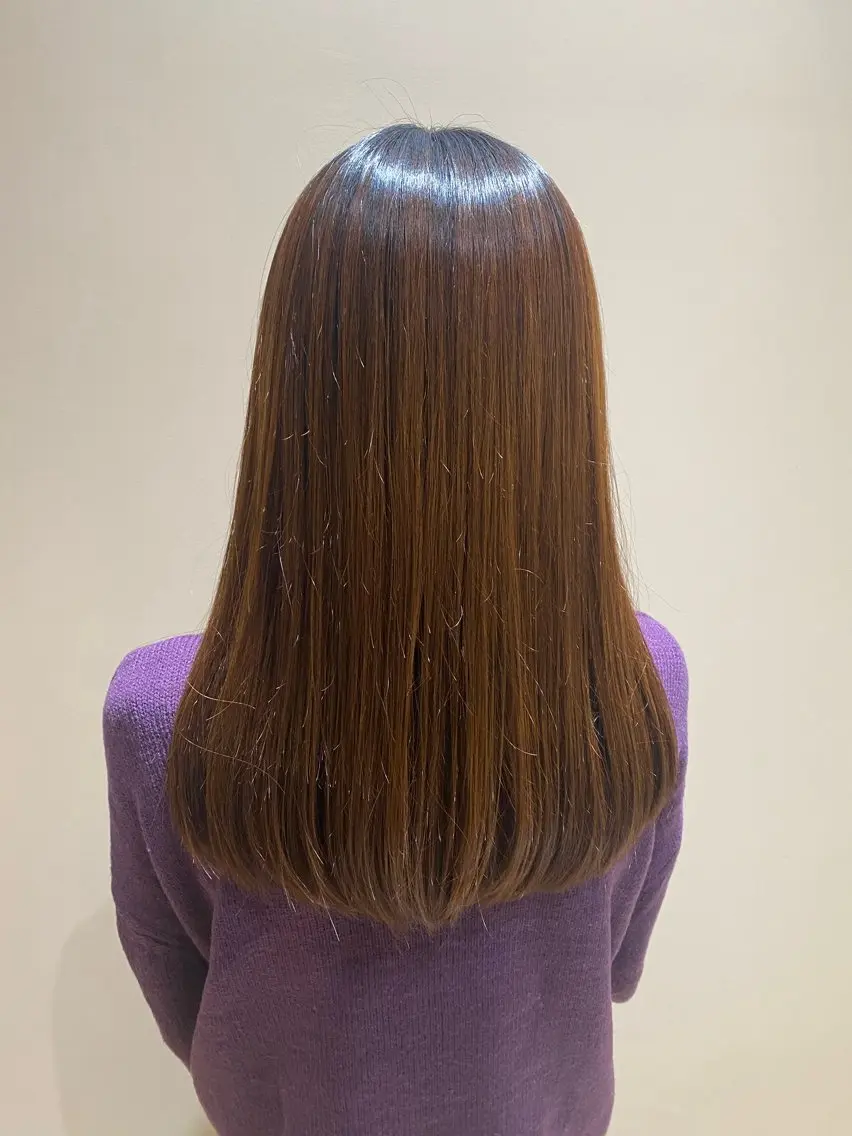 ミディアム 福木 康助のヘアスタイル