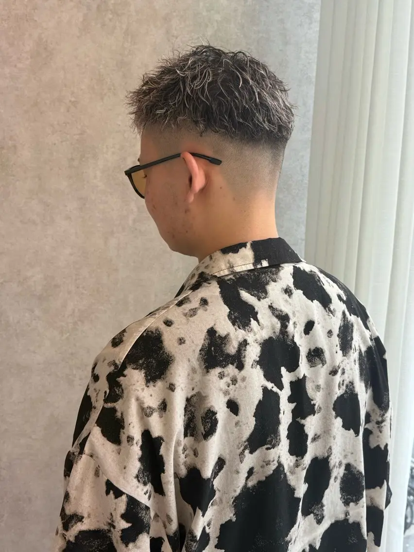 メンズ ヘアカラー suzu 野田美容師のヘアスタイル