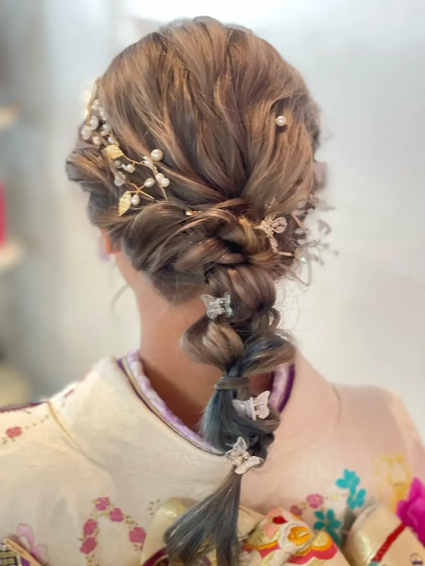ヘアアレンジ 結婚式・ブライダル Meili メイリのマツエク・マツパデザイン