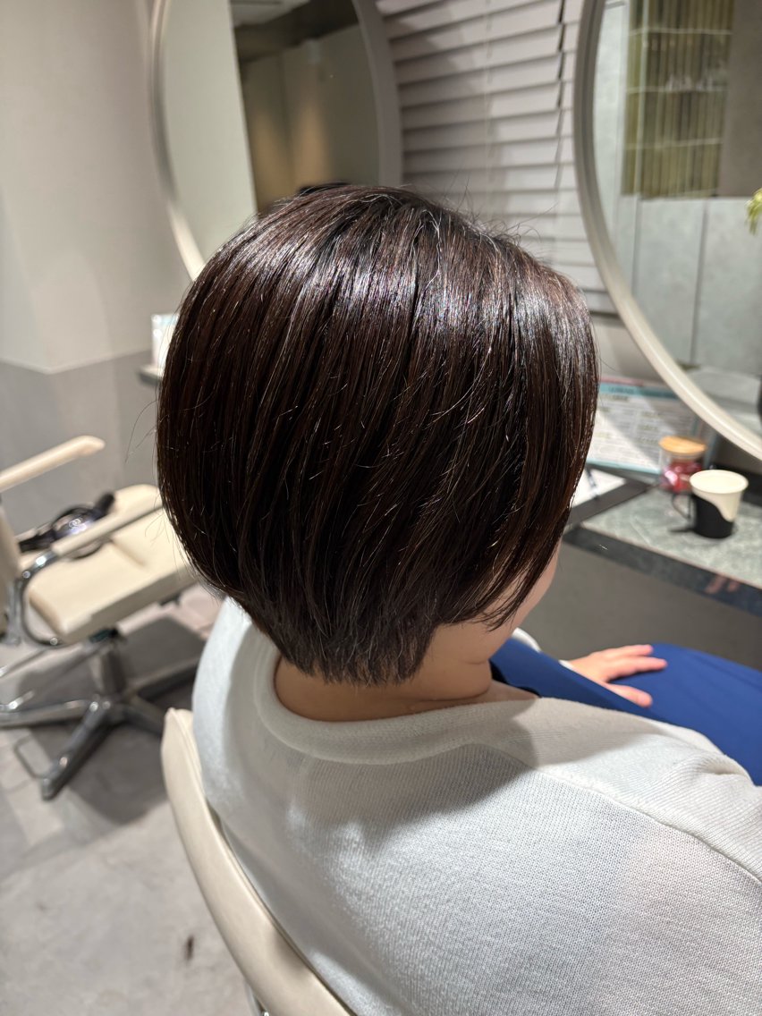 ショート トリートメント 仙台/ベージュ／ 髪質改善／三宅空翔のヘアスタイル
