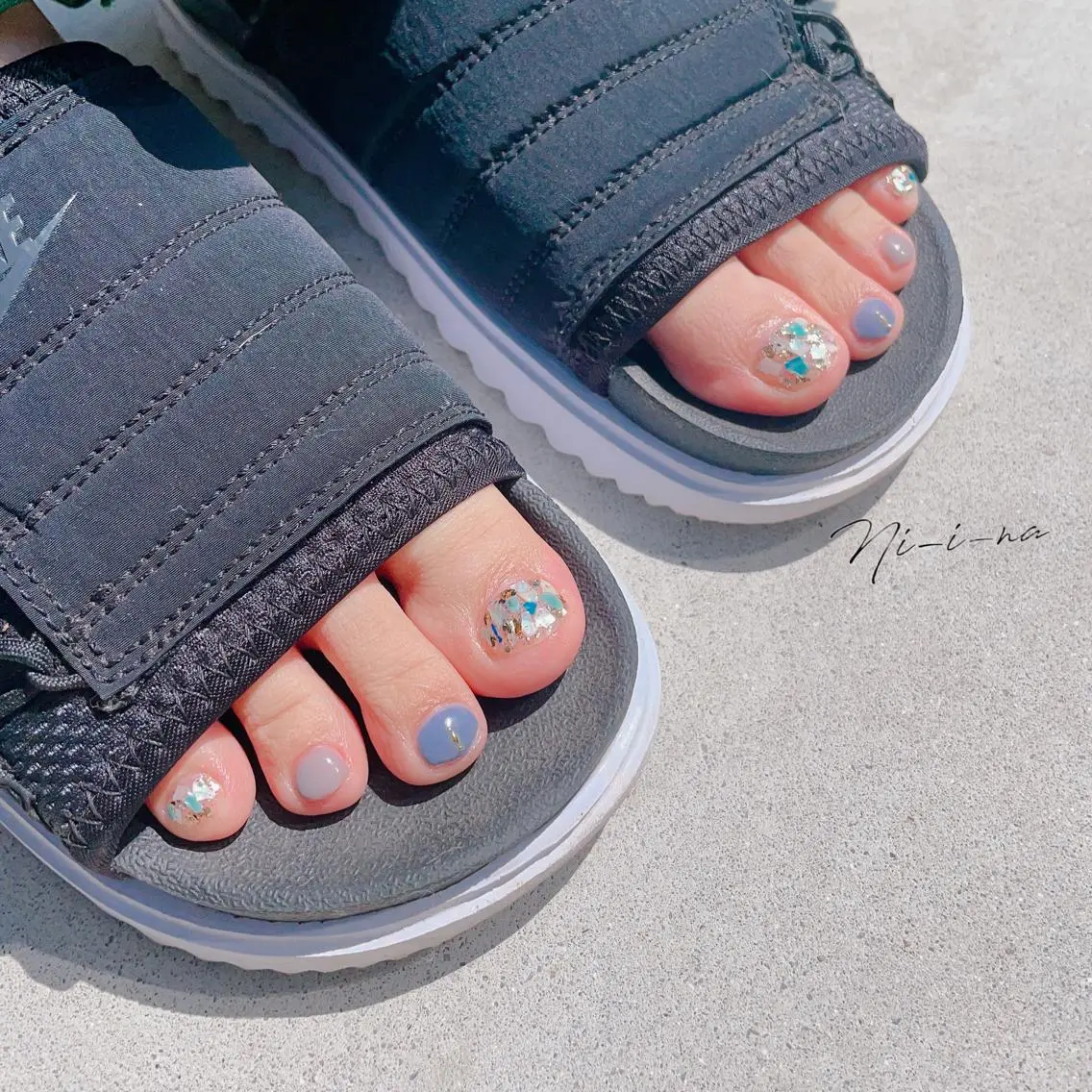 ネイル 持ち込み 夏ネイル nail salon Ni-i-naのネイルデザイン