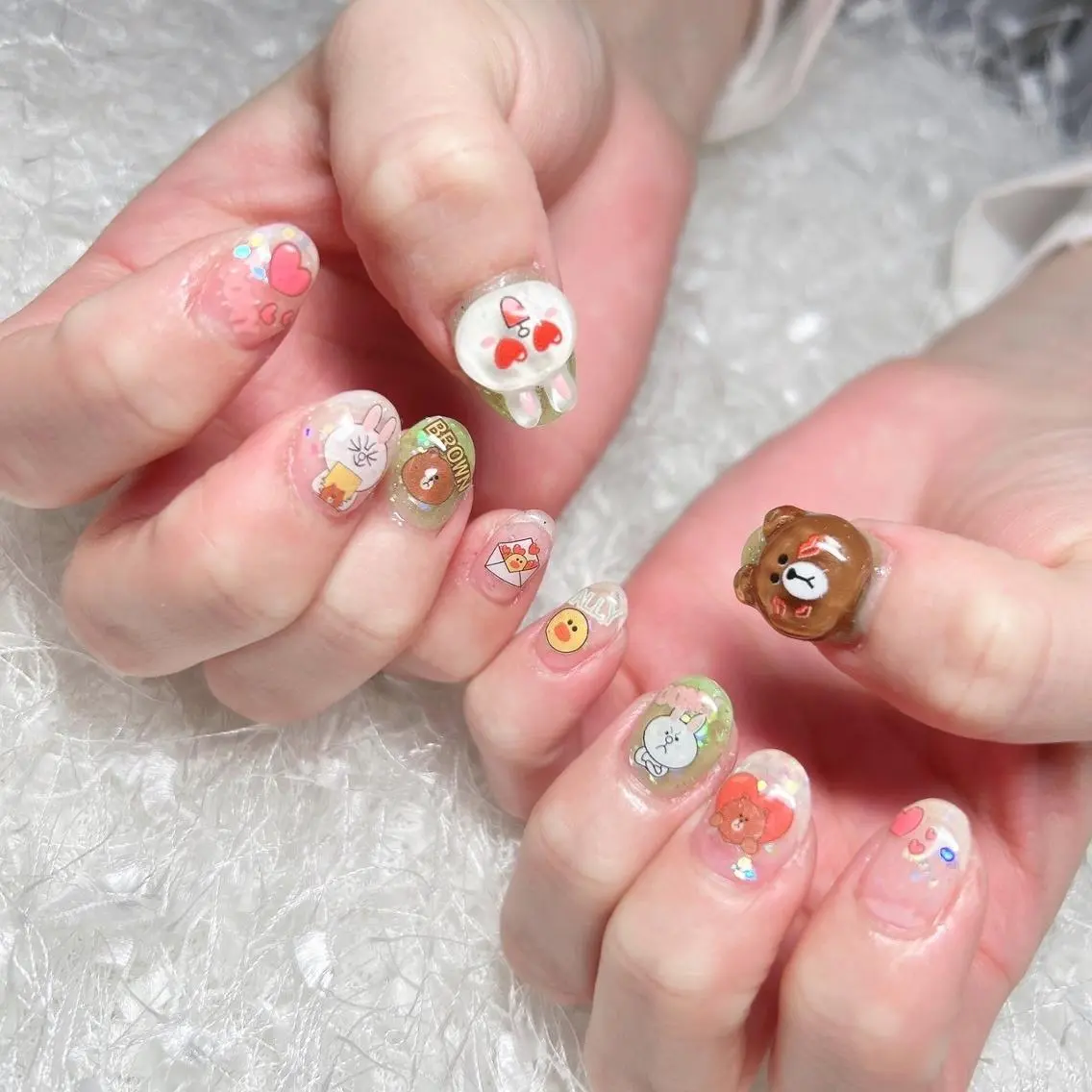 ネイル 長さ出し フレンチネイル ジェルネイル グラデーション 韓国ネイル ハンドネイル Nail&eye Belire 新宿のネイルデザイン