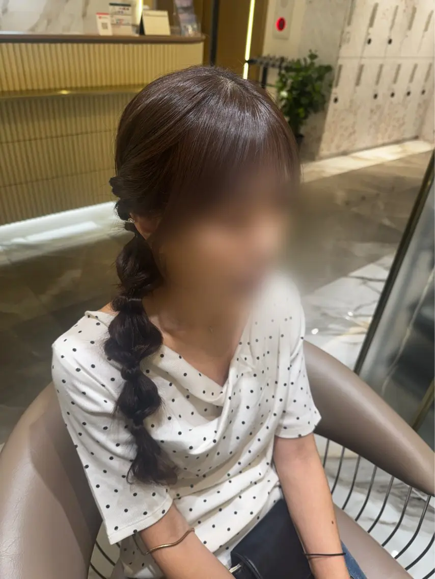 ロング ヘアセット 清楚ギャルの女王👑 めい🩶🩶のヘアスタイル