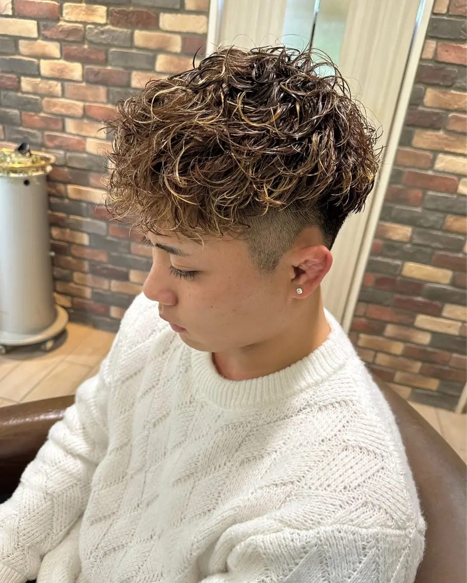パーマ メンズ カット パーマ メンズパーマ特化🔥 ツイスパ/シャドウのヘアスタイル