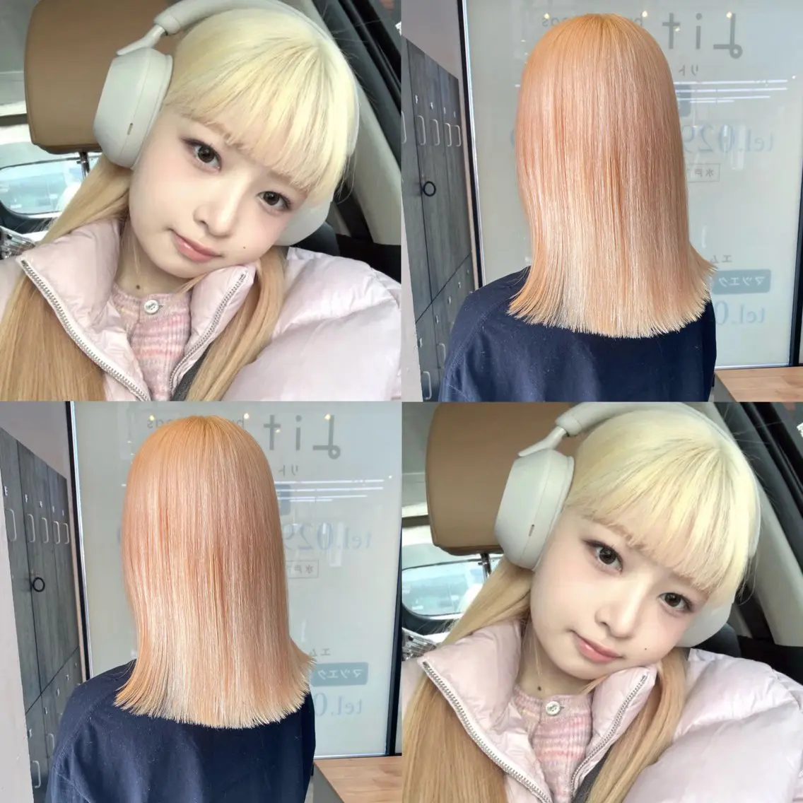 ミディアム カット ヘアカラー 韓国ヘア特化 💟 ララア 💟のヘアスタイル