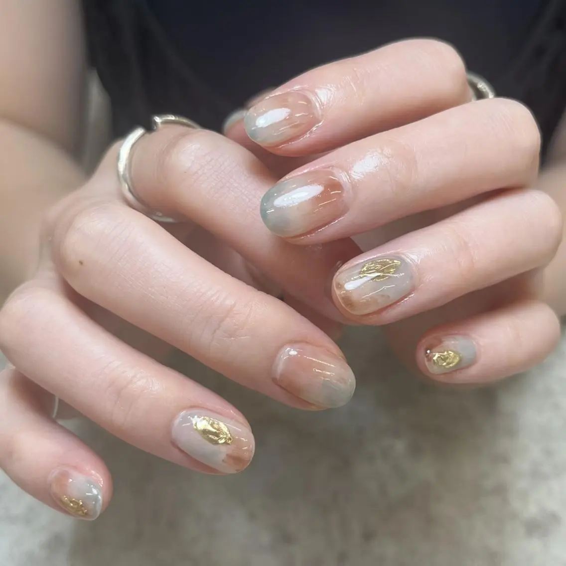 ネイル ハンドネイル kyoko✨個性派 /ニュアンスのネイルデザイン