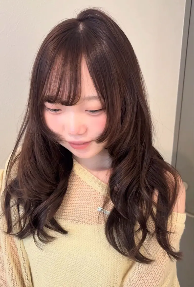 ロング カラー レイヤーカット マツパ/激カワ束感♡ 絆のヘアスタイル