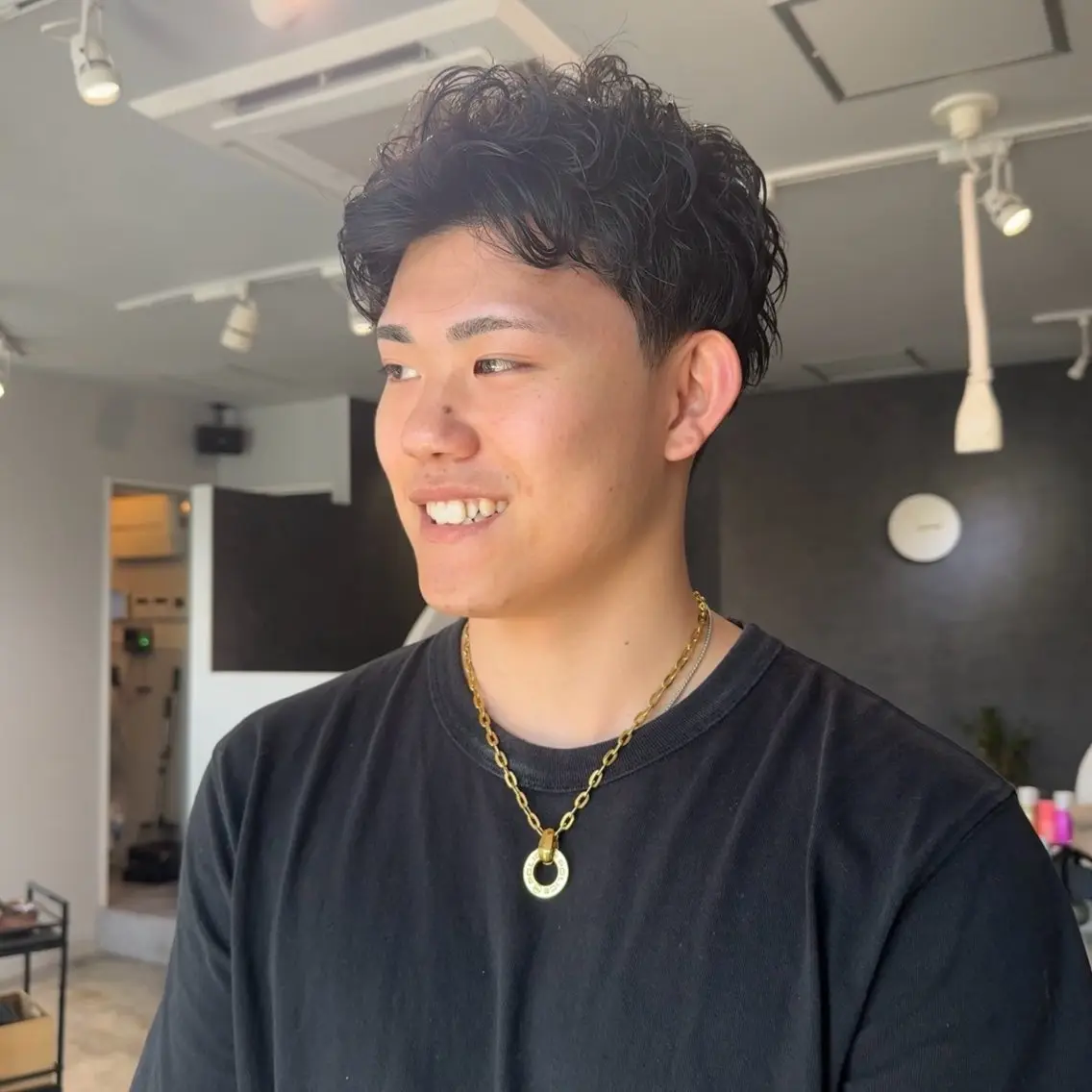 パーマ メンズ メンズパーマ カット パーマ 吉田 葉音のヘアスタイル