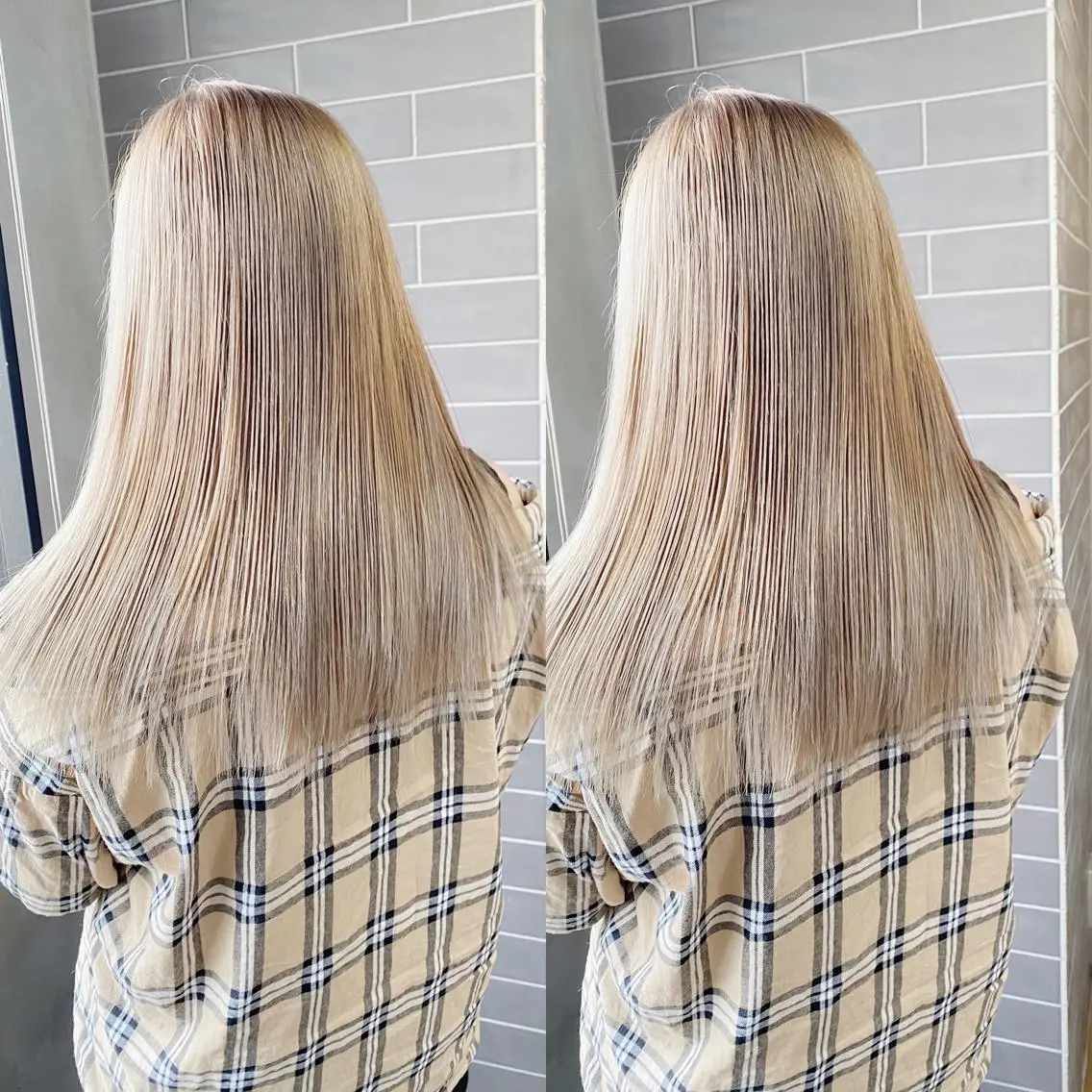 ロング カラー ヘアカラー トリートメント yoriダブルカラー 代表すがわらのヘアスタイル