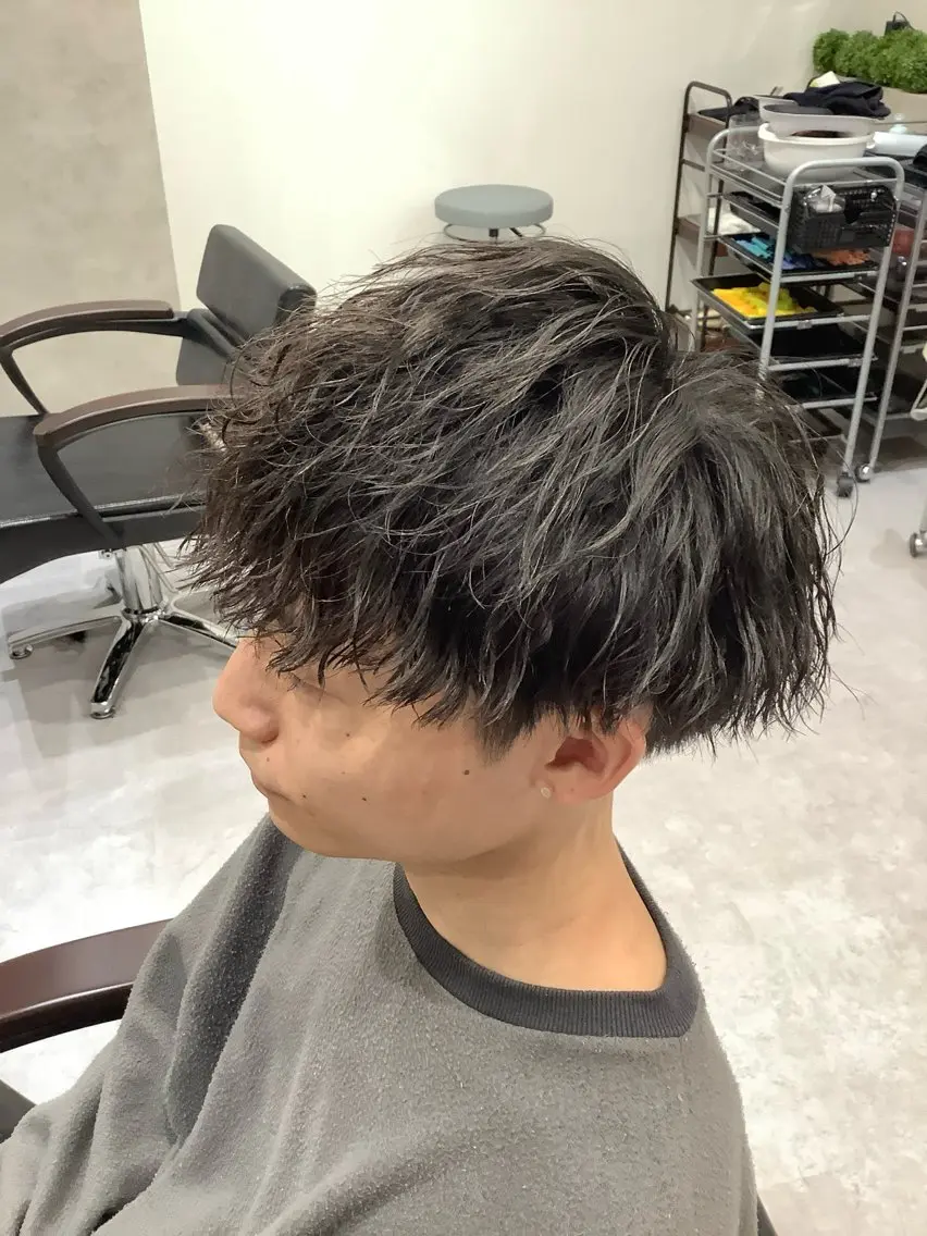ショート パーマ カット パーマ 淺野 夕都のヘアスタイル